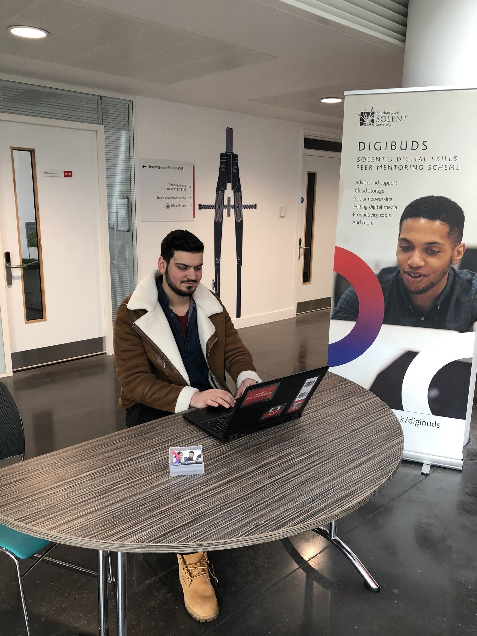 Solent Uni Library on Twitter "Digibud in the spark ready to help with