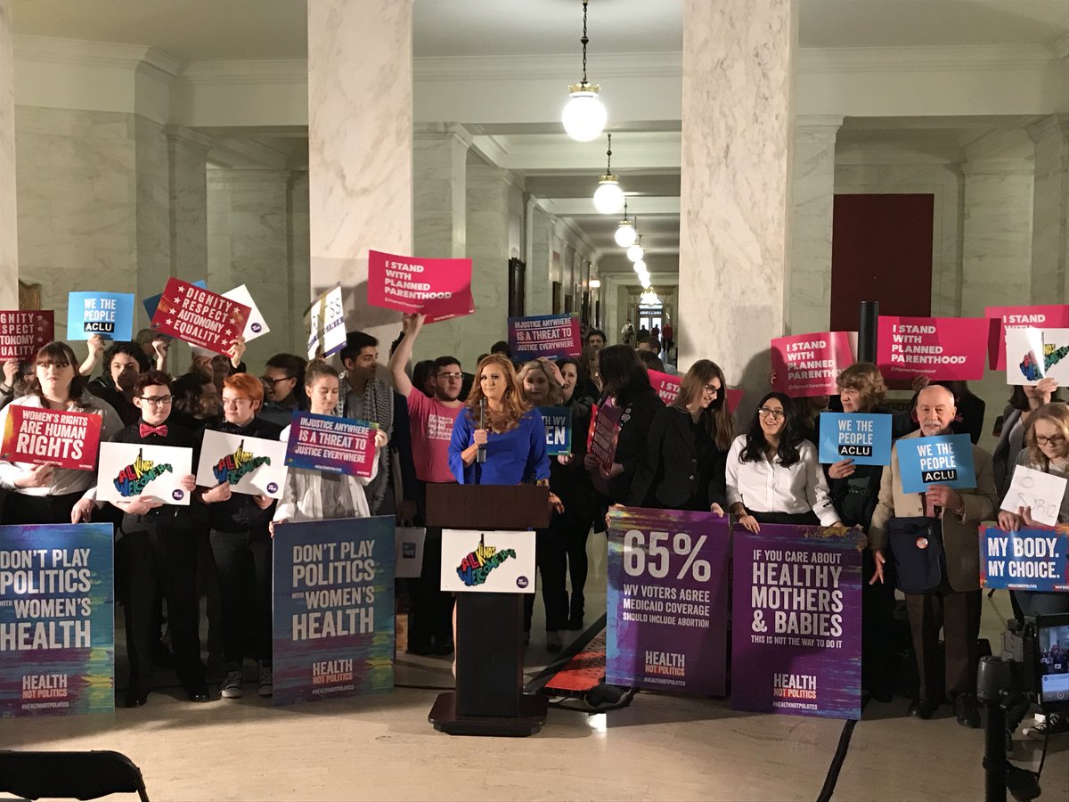 Julie Warden, of West Virgina Free, speaking.