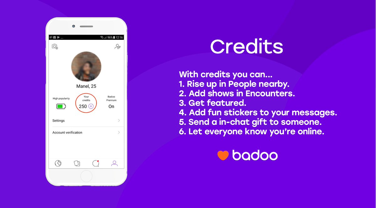 Badoo credits