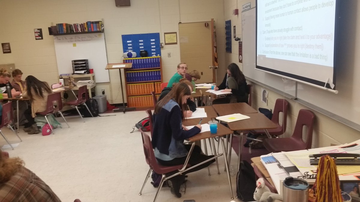 AmbrogioWLHS's tweet photo. Fifth hour stepping up the game!They worked so hard and pushed through their frustrations! On topic conversations, teamwork, and hard work. Fifth hour, I am SO proud of you!! #fifthhour #pushtotheend #februaryprep #skillsfordays #teacherlife #meditationtomorrow :) https://t.co/IOBTzymrDR