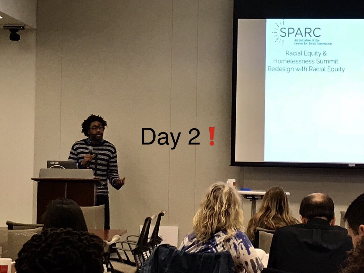 molly_kr's tweet photo. Kicking off Day 2 of #racialequity #homessness Summit. We have a lot to undo, and we won’t do it all today. But we can start. #C4SPARC @marcformarc @c4innovates @gatesfoundation https://t.co/GQNtT07HKg