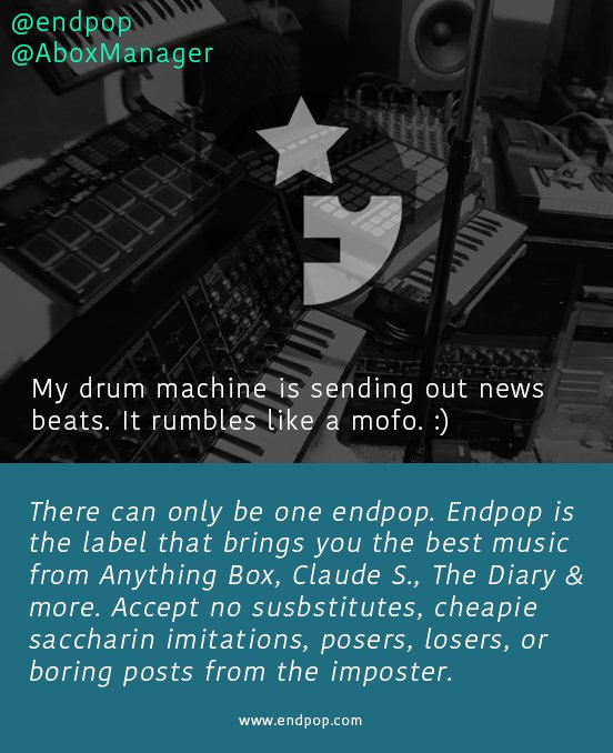 AboxManager's tweet image. Please be aware that I ONLY use 2 accounts, this one @anythingboxmanager and @endpop. That's it. #AnythingBox does not use, operate, or have any other Twitter account. BEWARE of the trolls. This was a friendly reminder.