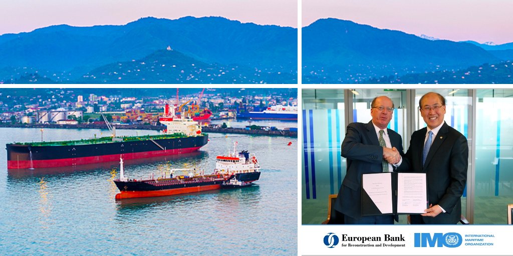 IMO and <a href="/EBRD/">The EBRD</a> sign new partnership to support sustainable shipping: bit.ly/2C6Qqm6