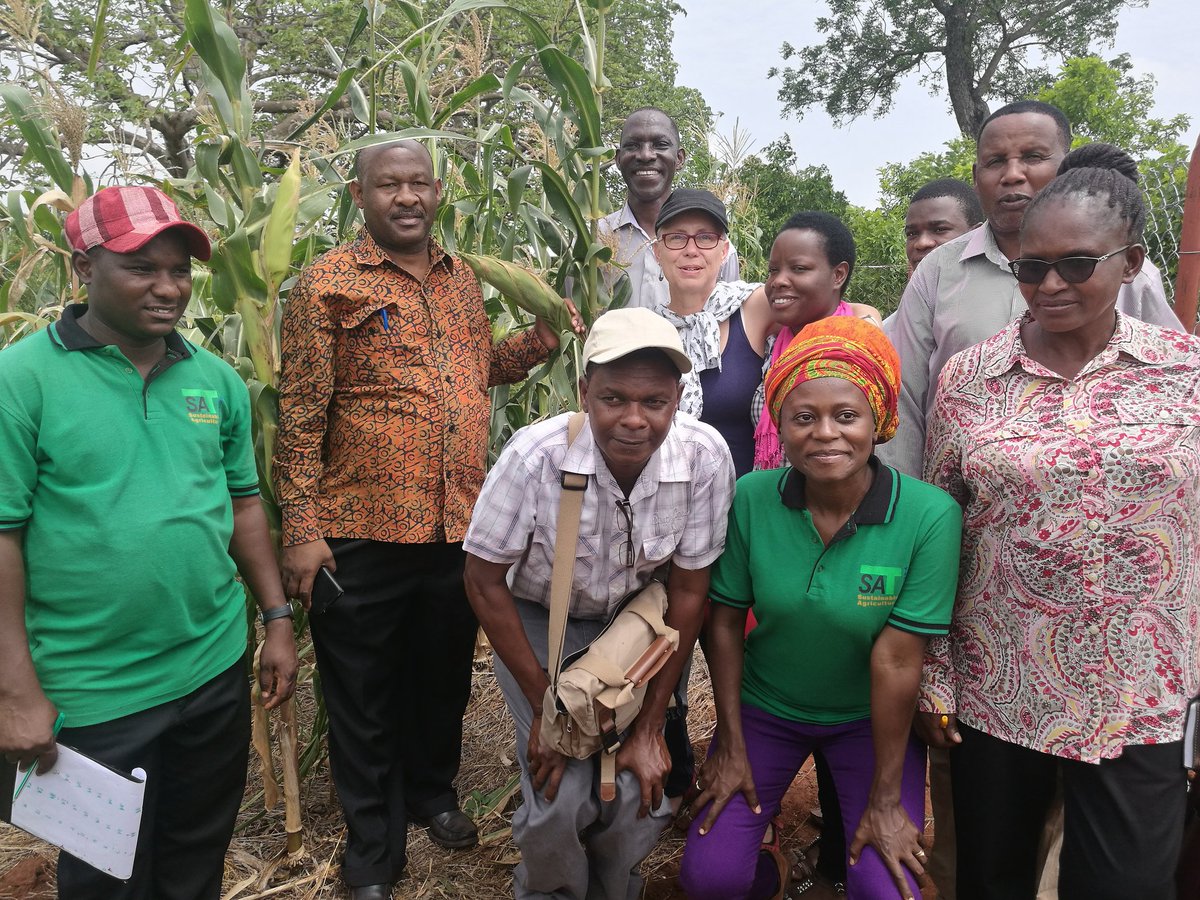 Happy research launch #ICT4agroecology ! Here @ research plot SAT Farmer Training Centre, which is part of 2 further on-station research in Masasi &amp; Bagamoyo and 30 on-farm researches run by small scale farmers who will use ICT for data management. #foodsecurity #agroecology