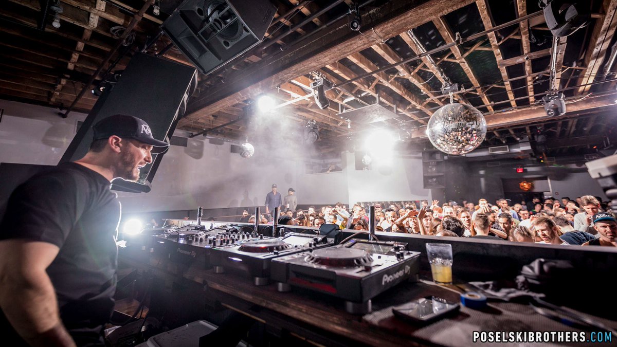 Our guys <a href="/feddelegrand/">Fedde Le Grand</a>  and <a href="/deanmasonmusic/">Dean Mason</a> absolutely shutting it down at <a href="/schimanskinyc/">Schimanski</a>! Epic night, peep the album on PoselskiBrothers.com 💃🎶