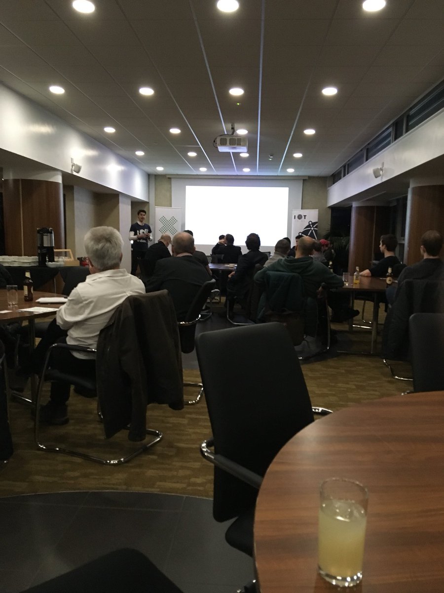 Octane's tweet photo. At the #iotopenmic event by the @IotTribe hosted at @SHU. https://t.co/bGnGqvmtoz
