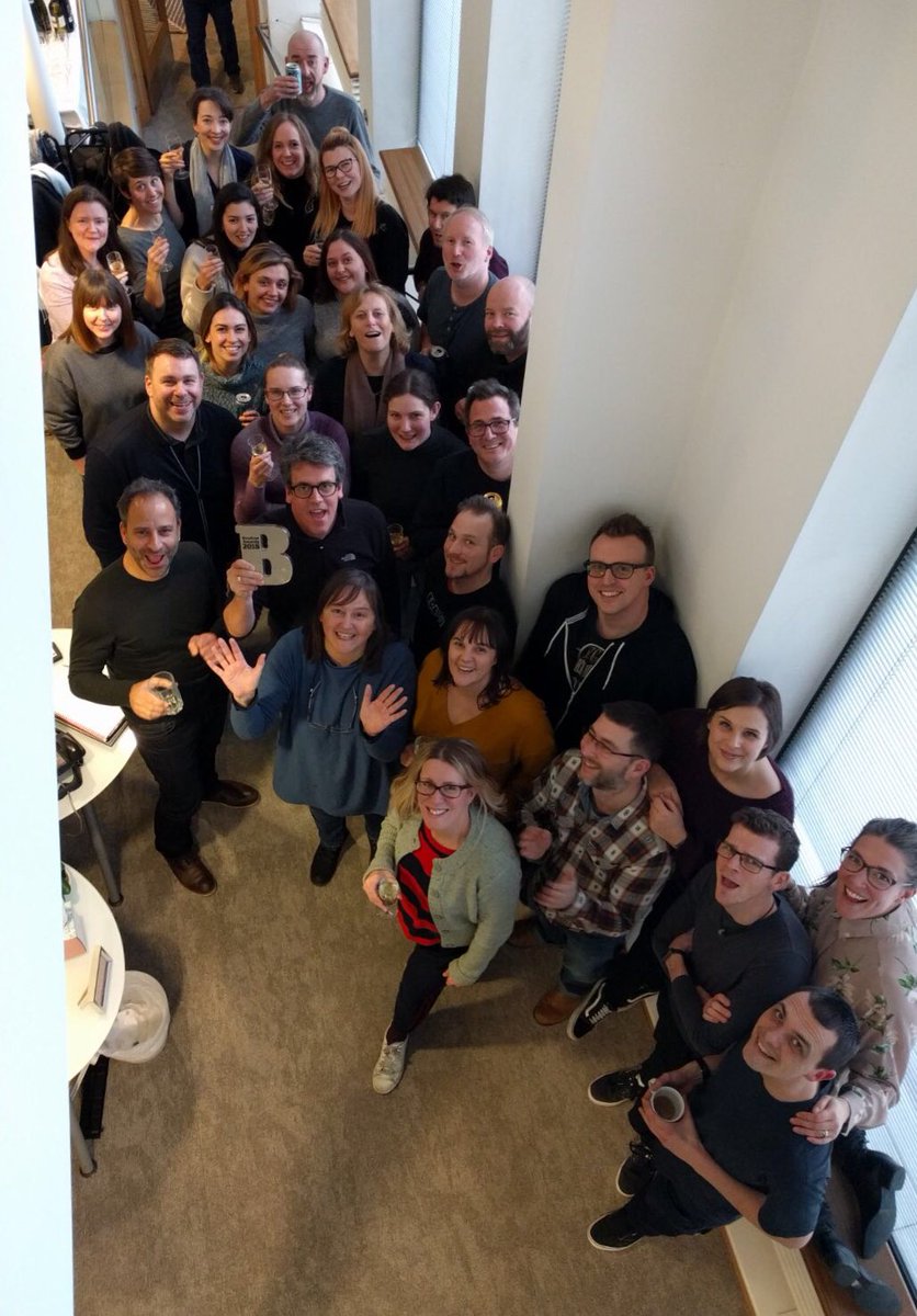 Very happy team back in the office today with our Best Post House Award. #BroadcastAwards