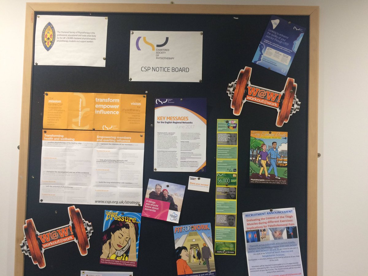 Sharing what we learnt at #CSPEmpowers with our cohorts-here's our updated notice board <a href="/Georgia_Physio/">Georgia Bouffard</a> <a href="/Sophie_Cottam/">Sophie M Cottam</a> @MidCSPstudents <a href="/thecspstudents/">CSP Students</a>
