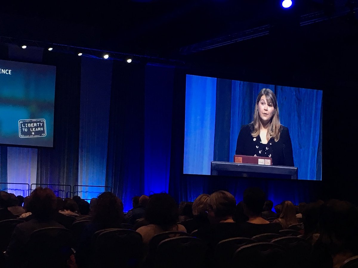 TeamBryantES's tweet photo. We don’t teach subjects. We teach students. -Sydney Chaffee, Opening Keynote #titleiconference https://t.co/n65CvN900T