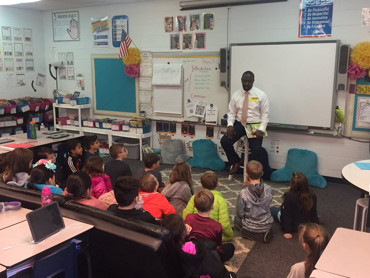 MrsPayne3rd's tweet photo. A HUGE thank you to Mr. Butler for coming to read to us and telling us how important Reading is to him! @pvespride #realmenread https://t.co/1n87DXioj0