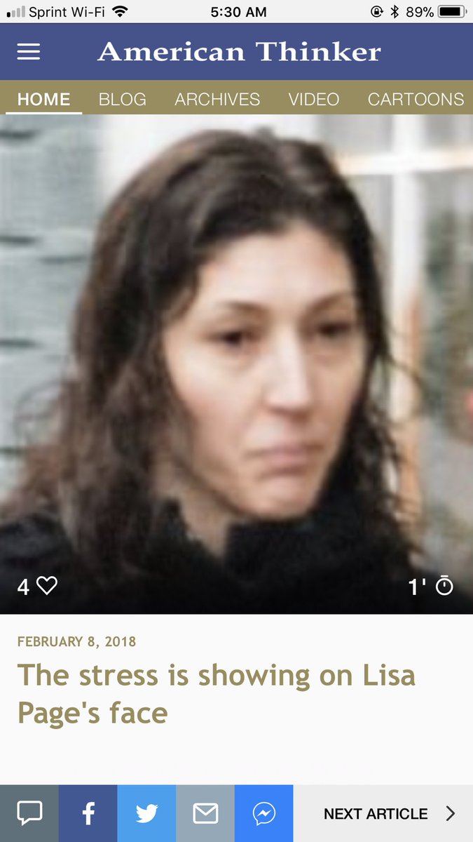 LovelyGigi33's tweet photo. Wow😳
The stress is showing on Page's face 
She now looks like a younger Pelosi at a State of the Union Speech. Sad face, bedraggled hair &amp; dressed all in black, as if she is in mourning.
Wait until she faces a grand jury
#FireLisaPage
#FirePeterStrzok 
https://t.co/xfTVZ8ggPG… https://t.co/Z6Ummhvtl9