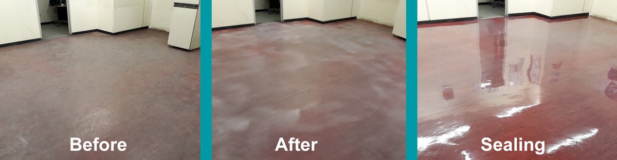 SMCGuildford's tweet photo. Before cleaning, after cleaning &amp; applying a new seal to this floor. Perrrfectttttt! https://t.co/jIWrXXKgPg