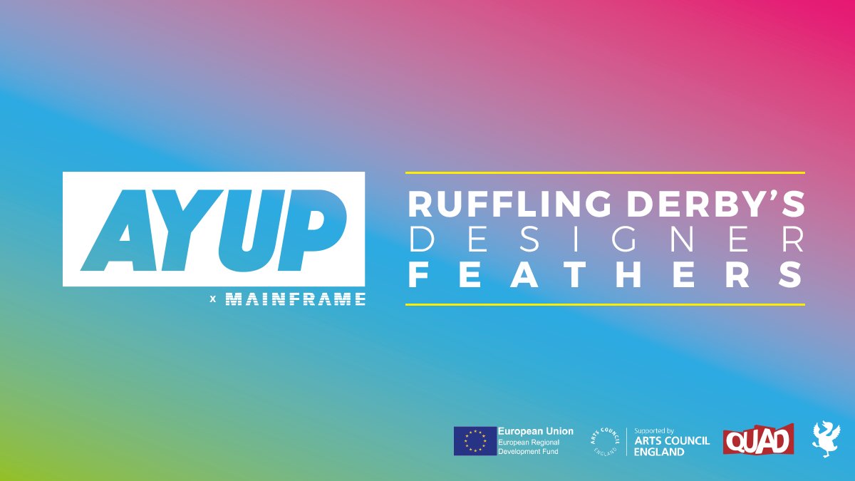 LveDby's tweet photo. Join us on the 28th of February for Ay Up, as our speakers ruffle #Derbyβs #design feathers π¦ Sign up here: https://t.co/ztmItZ2VgU https://t.co/NpQPXTPqZb
