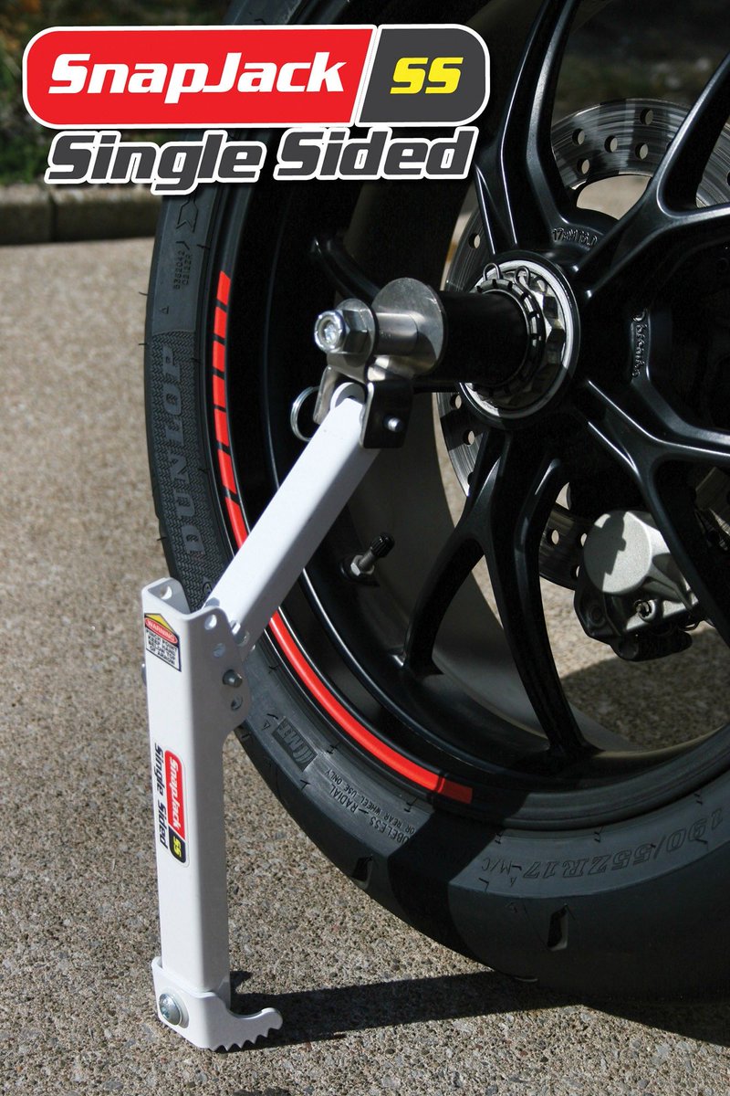 LDMotorcycles's tweet image. Coming soon... All new Tirox SnapJack Paddock stand designed specifically for single swingarm bikes
Who could do with one of these?