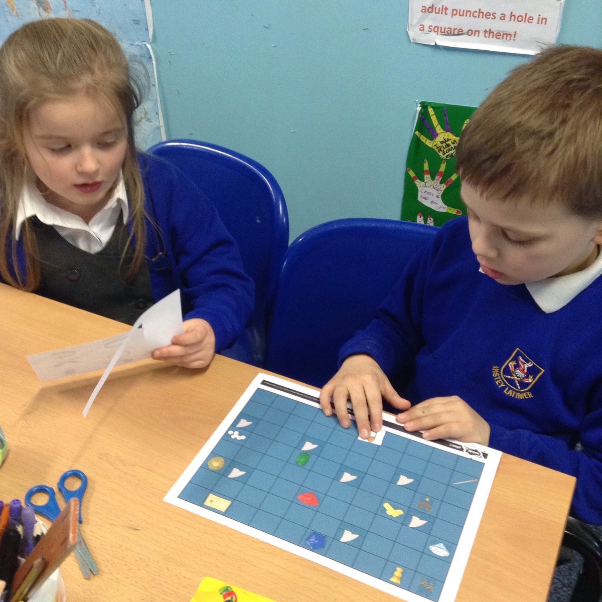 latimerprimary's tweet image. #latimerprimary #year3maths #classpk

We have been practising giving directional instructions. We used the words: quarter turn; half turn; forwards; backwards; clockwise and anti-clockwise.