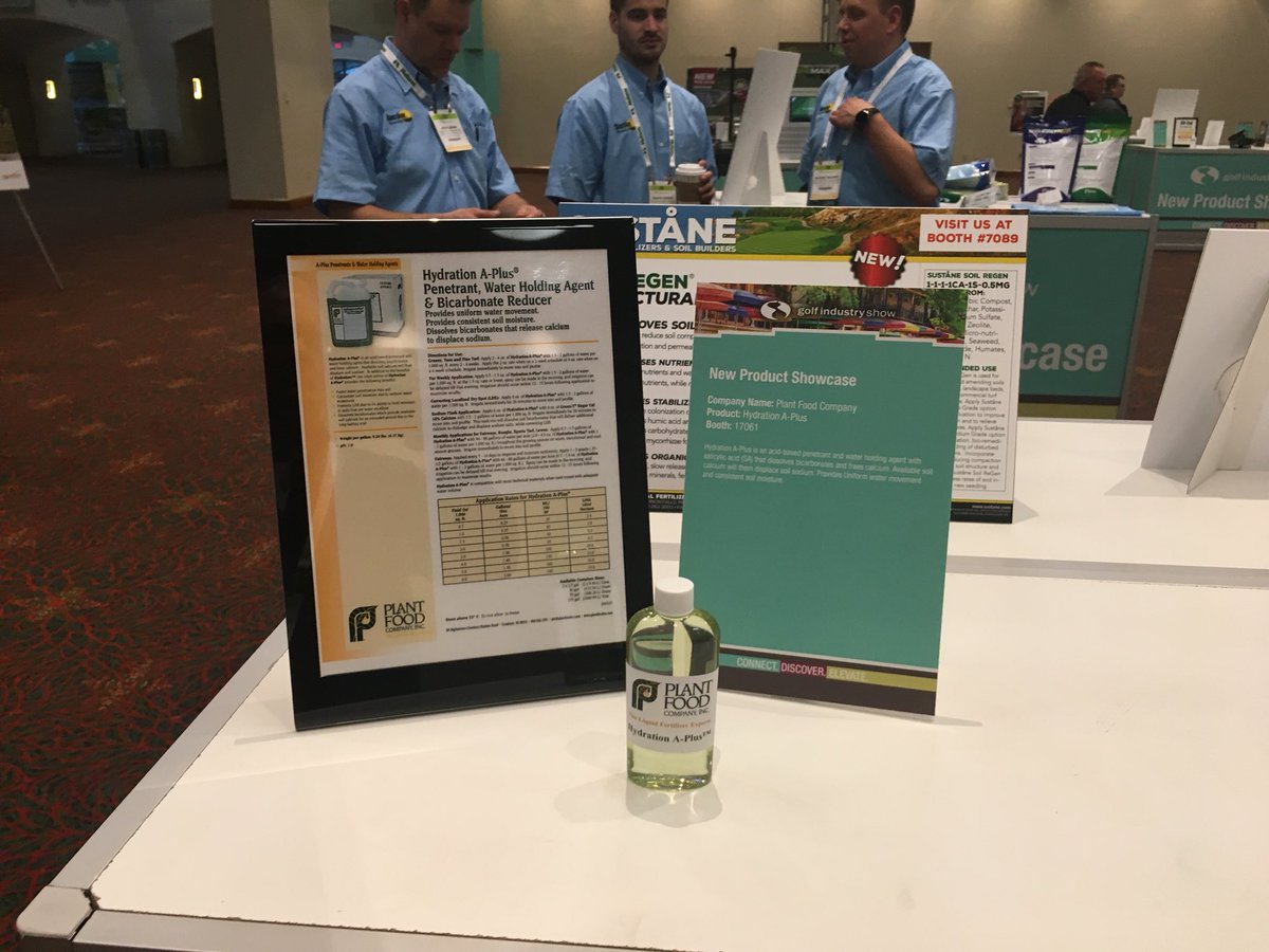PlantFoodCo's tweet photo. Looking forward to another great day on the trade show floor! Stop by booth #17061 and hear how our #APlus products can help you out #HydrationAPlus #FloThruAPlus #perfectionists https://t.co/jMEclElNMB