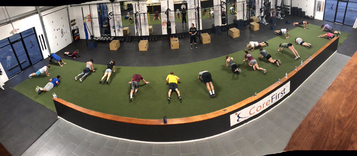 _CoreFirst_'s tweet photo. We had a very awesome 19-person 4:30 pm session yesterday. Great atmosphere. Who will join us today??? Let’s go!!! #_corefirst_ #corefirst #corefirstfamily #fitness #awesomepeople https://t.co/2awPceheV0