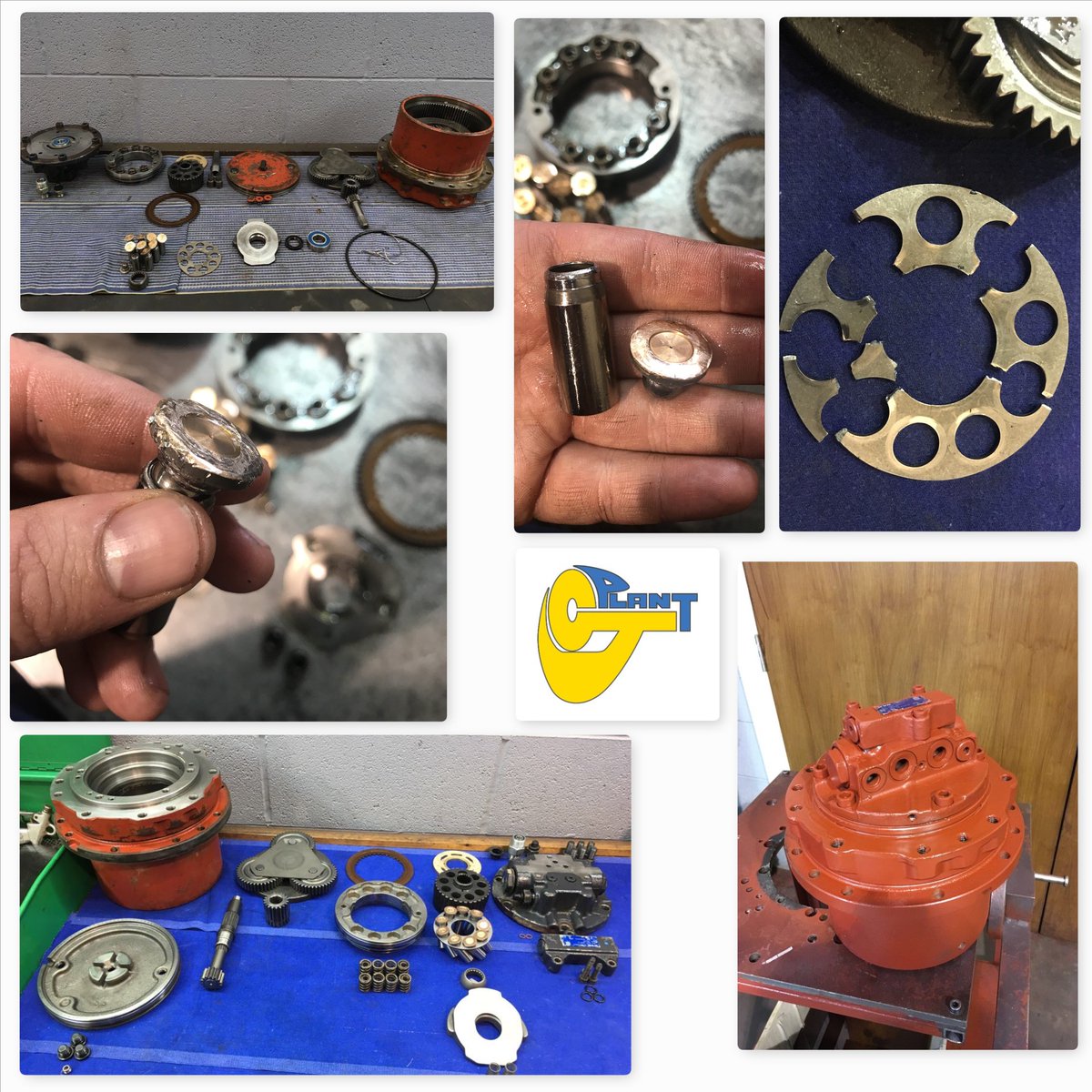 MAG-33VP final drive repair. The pictures, show the damaged parts, which we replaced, along with bearings and seals.  Unit on its way back to customer along with 12 months warranty.