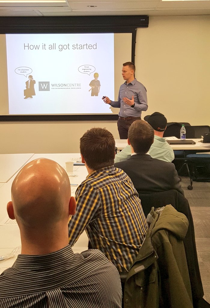 Thanks <a href="/BryanMcCrea/">Bryan McCrea</a> of <a href="/3twentyInc/">3twenty Modular</a> for sharing your entrepreneurial journey at the #construction #entrepreneurs roundtable this morning! <a href="/MNP_LLP/">MNP</a>