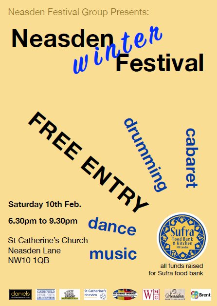 Head over to neasdenfestival.com to check out the latest Entertainment reveal for this Saturday 10th February Winter Festival at <a href="/StCatherinesN/">St Catherine Neasden</a> #saxophone #singers #dancers #musicians