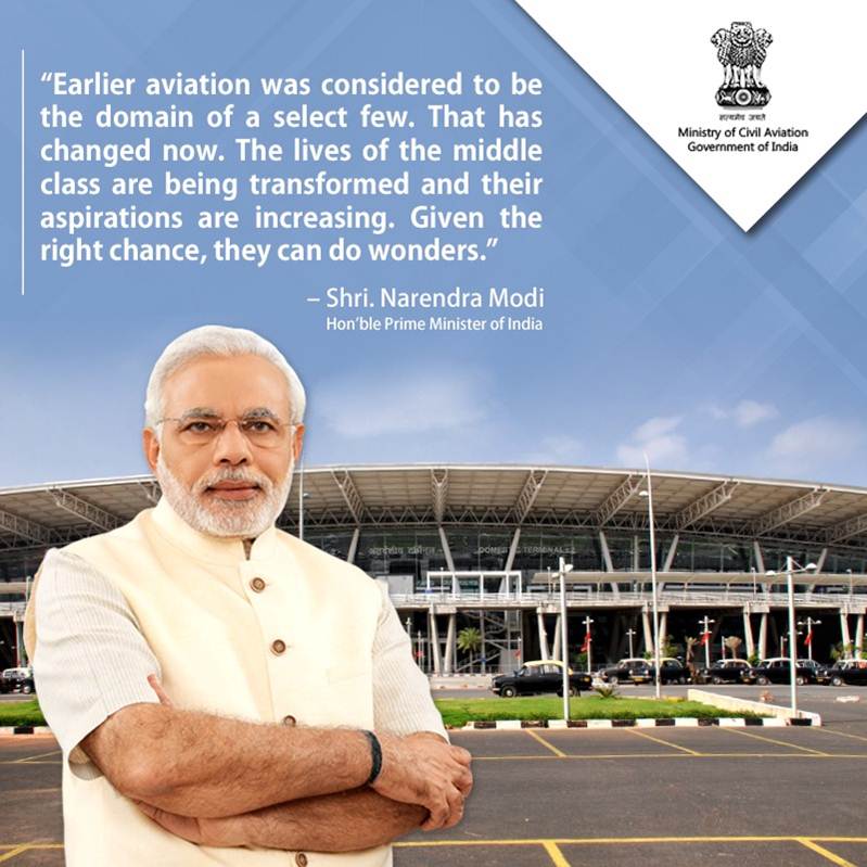 The growth of Indian aviation industry has transformed lives of middle class. Aspirations of people of India is realised with Government initiatives like #UDAN-Ude Desh Ka Aam Nagrik that make air travel to India's tier II, tier III cities affordable.
