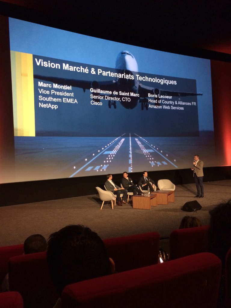 NetAppFrance's tweet photo. Les équipes @NetApp participent aujourd'hui au #KickOff #PartnerSummit 2018 @SAPFrance.
Au programme, #SAPHANA, #NetAppStorage et #DataFabric! https://t.co/iv5bNberqW