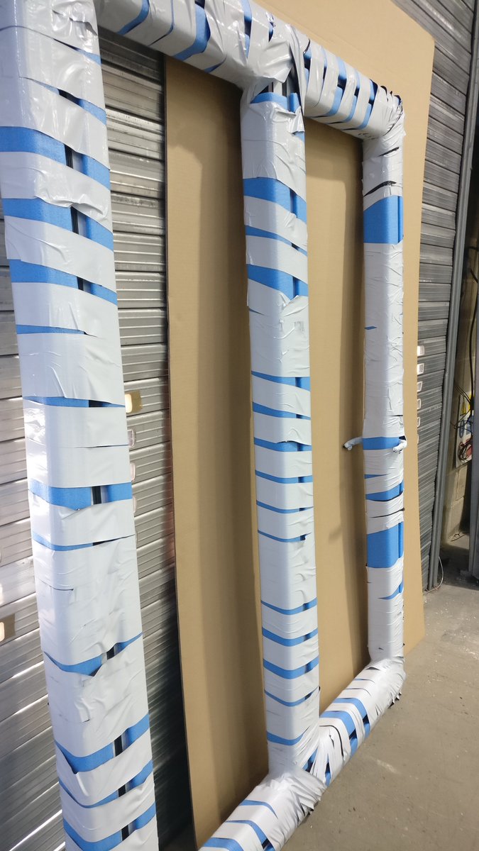 bifoldcouk's tweet photo. One of two beautiful 3 leaf bi-fold doors all packed up, ready to be delivered and fitted. Both sets are 2270x2165 in RAL7016 with colour matching cills, sash and hinges. Contact us today for a free no obligation quote. https://t.co/eUQcBeBWV0