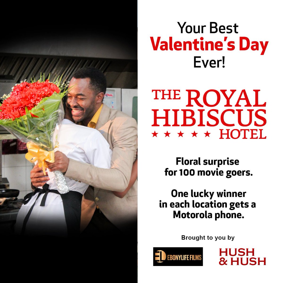 ebonylifefilms's tweet photo. More reasons to watch the Royal Hibiscus Hotel - opening in cinemas from tomorrow. 💃🕺 ⚘⚘😁. #ValentinesatRHH #RHHMovie #ComingSoon #giveaway #WinWithRHH #hushandhush #motorola https://t.co/nD1QAkUX3d