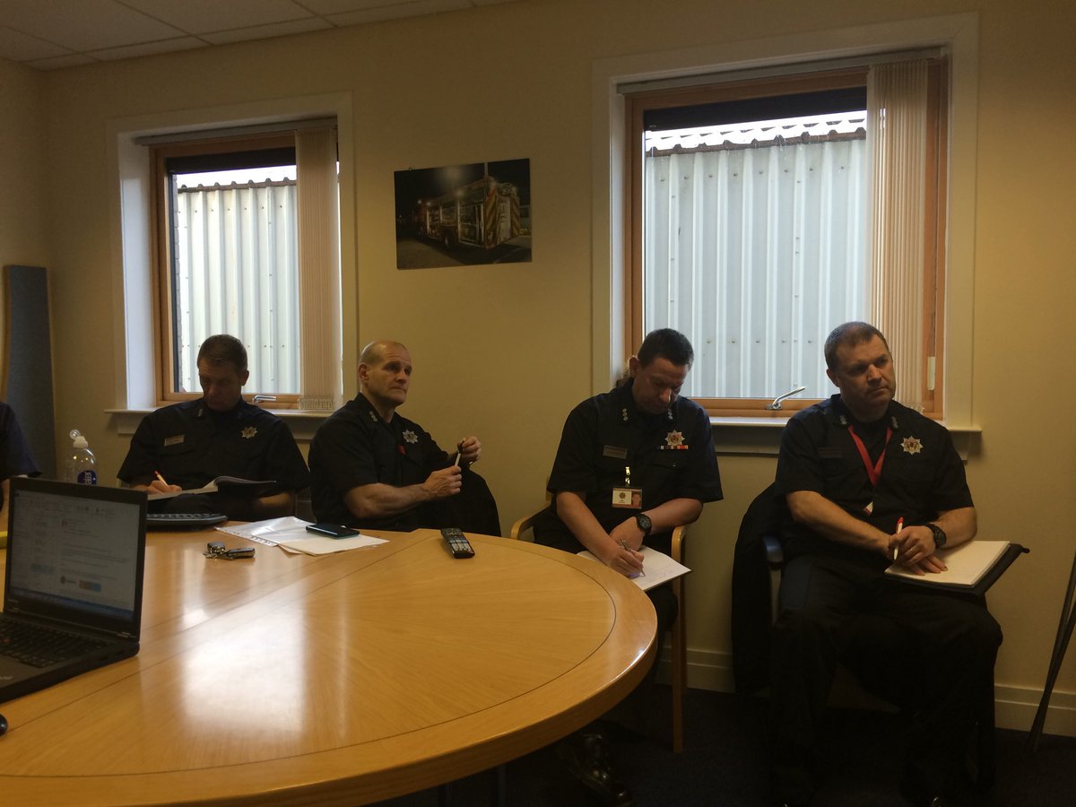 farries_david's tweet photo. After a very positive @fire_scot North SDA Command Officer Awareness Session at Inverness this morning I’m now sitting in with Highland Managers listening into a webinar led by @Chief_SFRS and @ChiefBushy.  Developing and enhancing our RDS is the theme https://t.co/hVRXzjiUMA