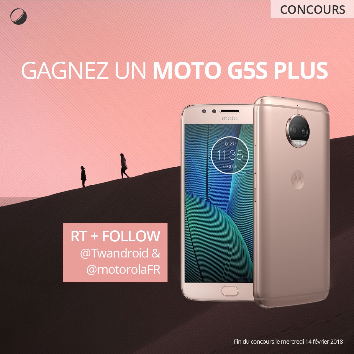 Frandroid's tweet image. 🎁  #Concours ! 

📲 Gagnez un #MotoG5sPlus rose poudré pour la #SaintValentin 💚💚💚

🌞 Pour participer, RT + Follow @MotorolaFR &amp;amp; @twandroid ! 

Vous avez jusqu'au 14 février pour participer ! 😋  Bonne chance !