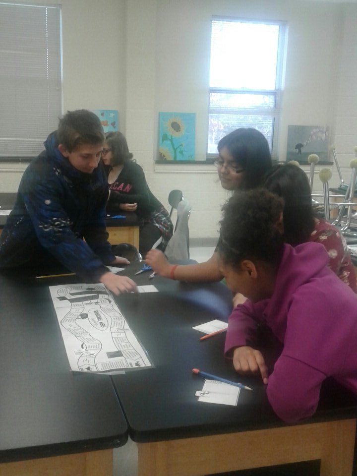JanCarriker's tweet photo. Playing board games to learn density dependent and independent factors within a population :) @elise_school https://t.co/cgr8qRXaMa