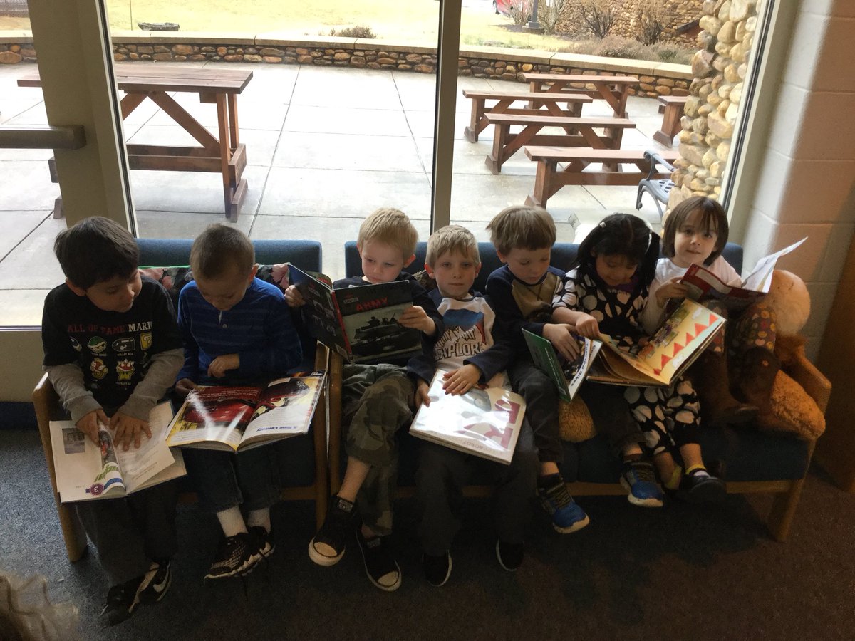NorthCoveElem's tweet photo. Mrs. English is instilling a love for reading early on #NCELovestoRead @McDowell590 @mrmarkgarrett https://t.co/BFda9mM2Ap