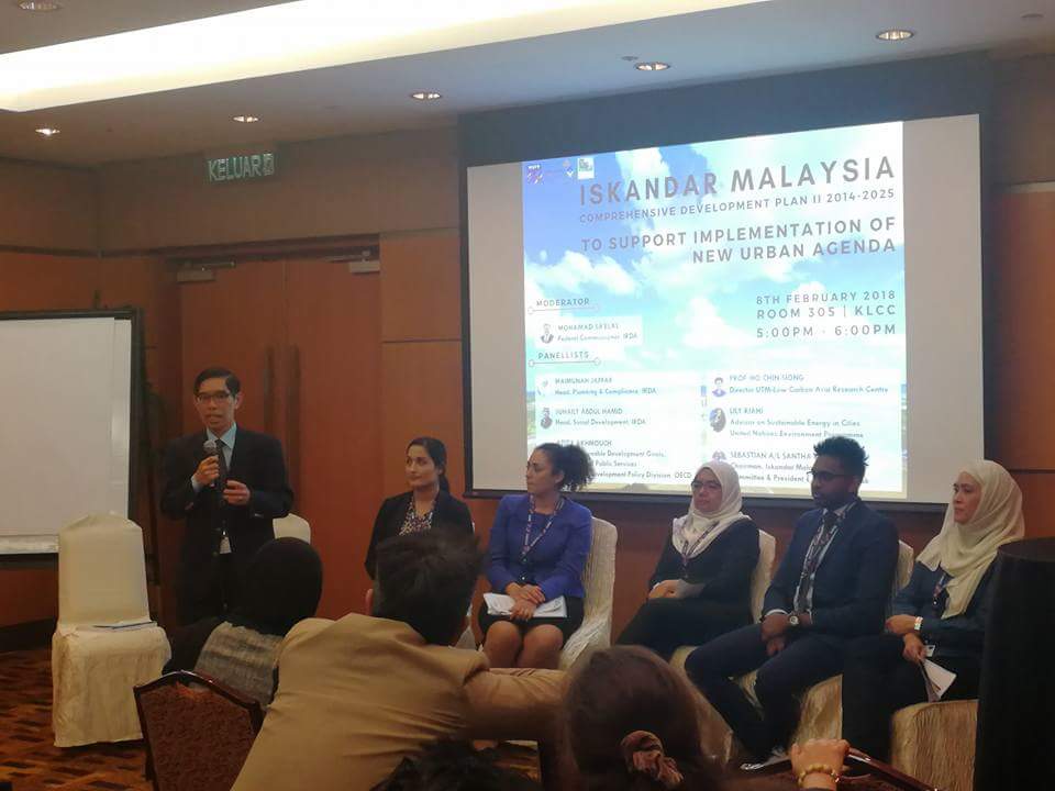 munajaffa's tweet photo. Thank you to all who came to IM session today at WUF9TH  - thank you all  panelists and Mr Moderator. Come and listen to us again on 11th Feb at #ListentoCities session #WUF9,  3 to 4pm on Iskandar Malaysia Urban Observatory, 1 of our key #SmartCityIskandarMalaysia initiative. https://t.co/NHr5jCYj00