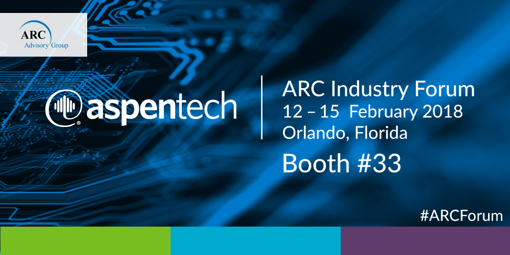 AspenTech's tweet photo. #AspenTech experts will be at the #ARCForum next week to discuss #digitaltransformation and why a holistic strategy and pragmatic execution roadmap are essential ingredients for achieving operational excellence. Visit us at #Booth33 to learn more! #APM https://t.co/TcJ55cqxiJ