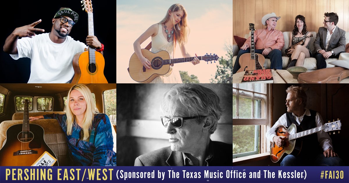 folkalliance's tweet image. Hey, y'all! Be sure to swing by the @txmusicoffice/@KesslerTheater sponsored stage to hear artists straight from The Lone Star State: @SaulPaul, @Rachellaven, @TWFlyers, @jaimeeharris, @SamBakerMusic, and @BobLivingston! #FAI30