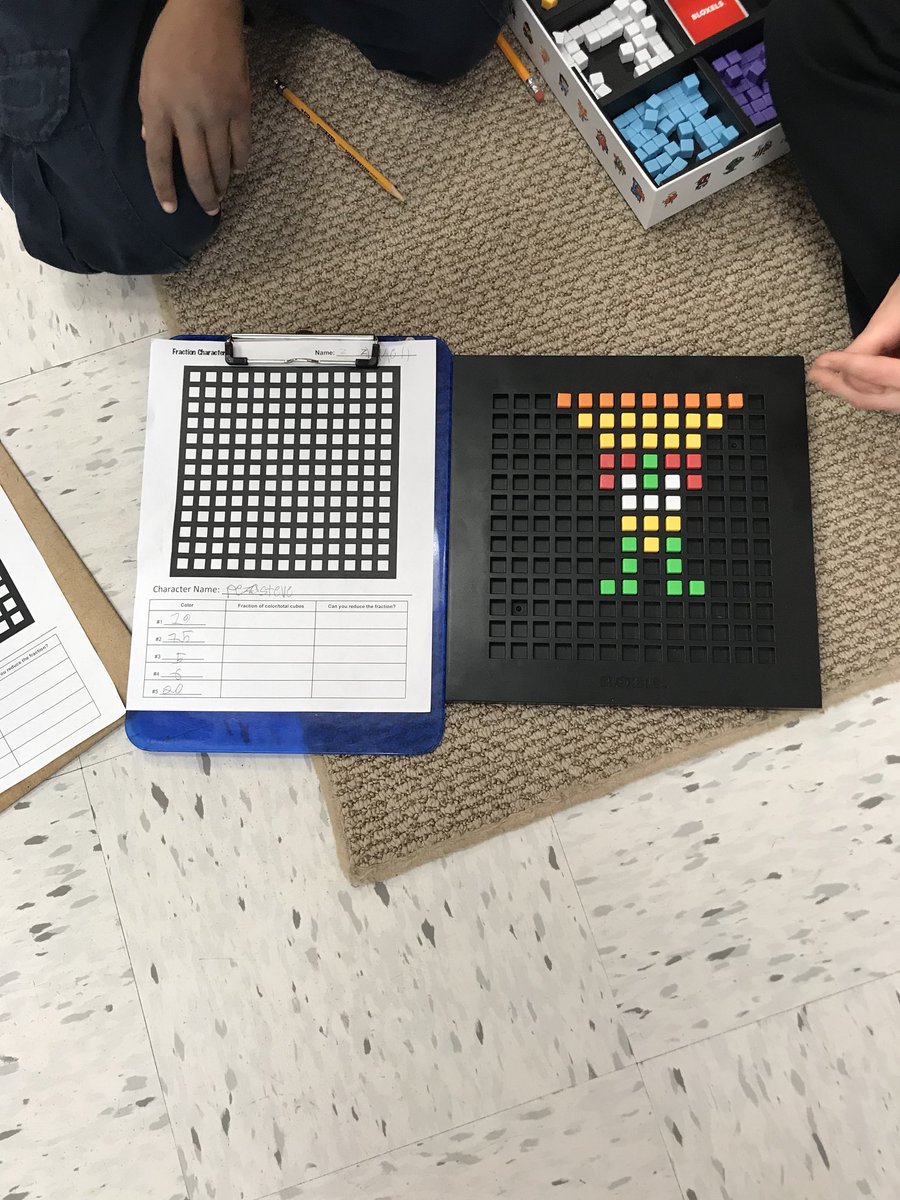 Pizza  Steve comes to life in Math! Bloxels are awesome!!