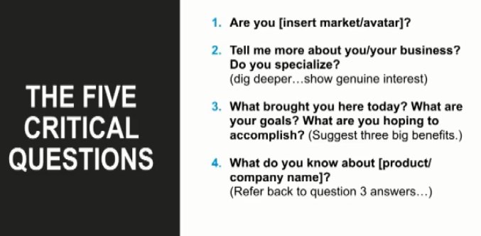 HubSpotAcademy's tweet image. Five critical questions in conversational selling.  #HubSpotMasterClass