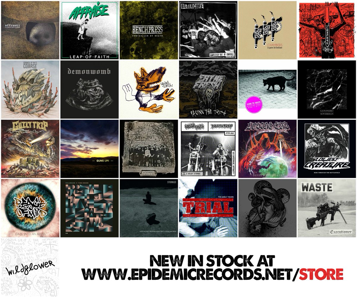 epidemicrecs's tweet image. New in Stock and Restocks!
&amp;gt;&amp;gt; epidemicrecords.net/store &amp;lt;&amp;lt;
Records from many cool labels, such as #PowertripRecords #ShoveRecords #RefuseRecords
#vinyl #hardcorepunk #records #epidemicrecords #morethanmusic #mailorder #straightedge #posthardcore #metalcore #punkrock #screamo