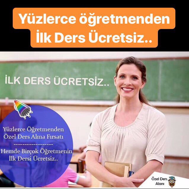 ozeldersalani's tweet photo. Hemen https://t.co/2iKGNXMZ52 a gir, öğretmenlerin profillerini incele, karşılaştır ve sana en çok değer katacak öğretmenle derslere başla.. Üstelik yüzlerce öğretmenin ilk dersi ücretsiz! https://t.co/XLEkDGo0Qp