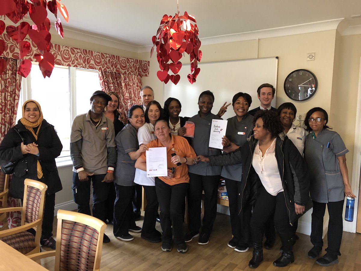 Christe44270318's tweet photo. Celebrating Kindness in Care with Dr Graham Stokes, well done Dorothy! #teamElmwood#HC-One https://t.co/5nbcbEW7GA