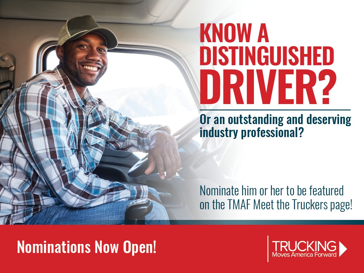 BrownIntegrated's tweet image. Know an outstanding and deserving industry professional? Nominate him or her to be featured on the TMAF Meet the Truckers page! bit.ly/2BIpKfQ