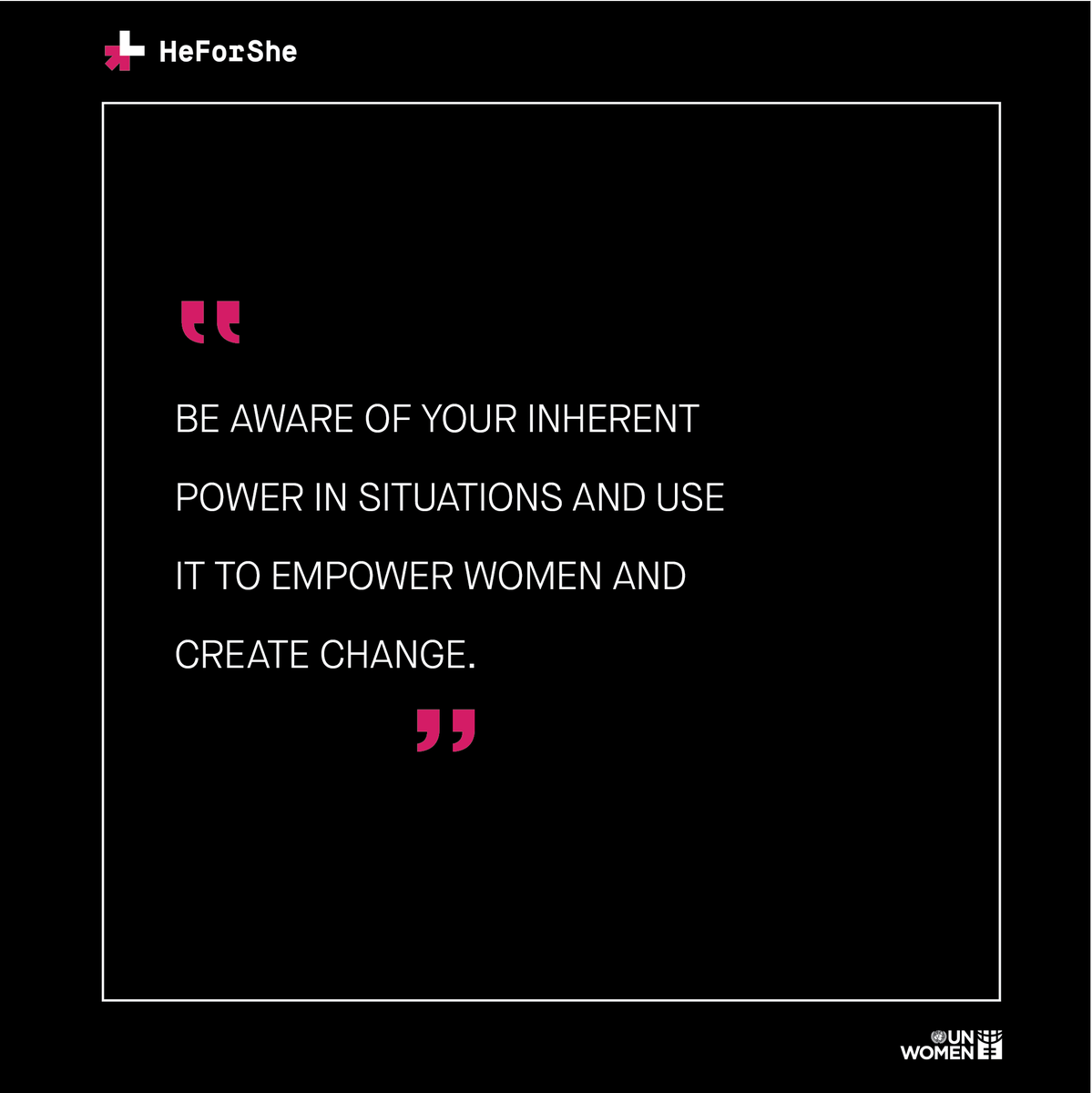It's time to come together and work to create meaningful change. From: bit.ly/2rNemLg #HeForShe