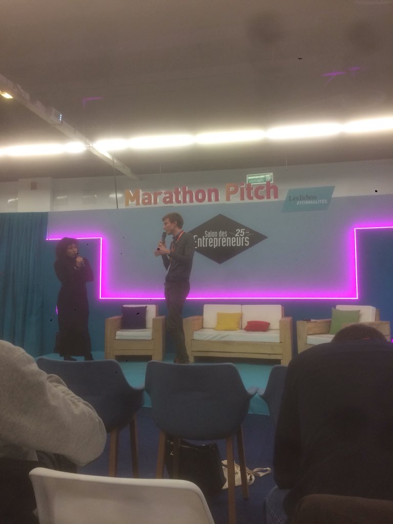 Puiser de l’inspiration dans les pitchs d’autres startup c’est important 🧐 #windmakers #SalonDesEntrepreneurs
