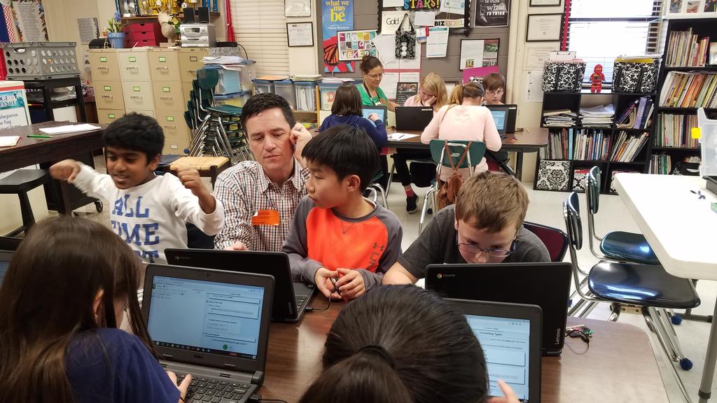 Our <a href="/WestMadison7/">West Madison Elem.</a> students love learning #python! Being a #Beta Tester for <a href="/FiriaLabs/">Firia Labs</a> is just a bonus! #edtech #technologyleaders #LoveMyGiftedClass