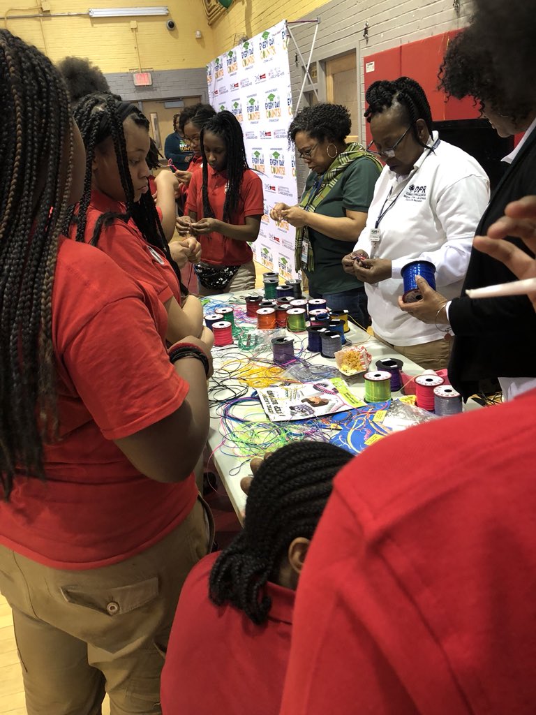 DCDPR's tweet photo. #TBT yesterday, with a hot topic being recess time @MdPublicSchools we joined @MayorBowser and others to give recess style #DPRRecDay to the entire @SousaMIddle1 for their improved attendance. #EverdayCounts #WhereFunHappens #EdWeekDC https://t.co/TJhMXfgZ7q