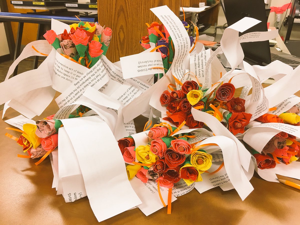 techiepusher's tweet photo. #RandomActsofKindness from #ESMHS #makerspace @ESMSchoolDist @cbrazsy @GregAvellino #bekind @TheEllenShow https://t.co/Rw6EHoIG6d