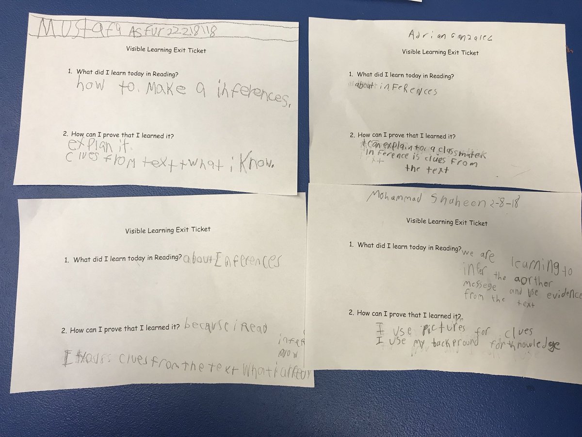 MissChilds111's tweet image. Small Group Working together to answer their #VisibleLearning Exit Slip! What did I learn today in Reading? &amp;amp;&amp;amp; How can I prove that I learned it?! #LearningIntention #SuccessCriteria #KennedyCallOut