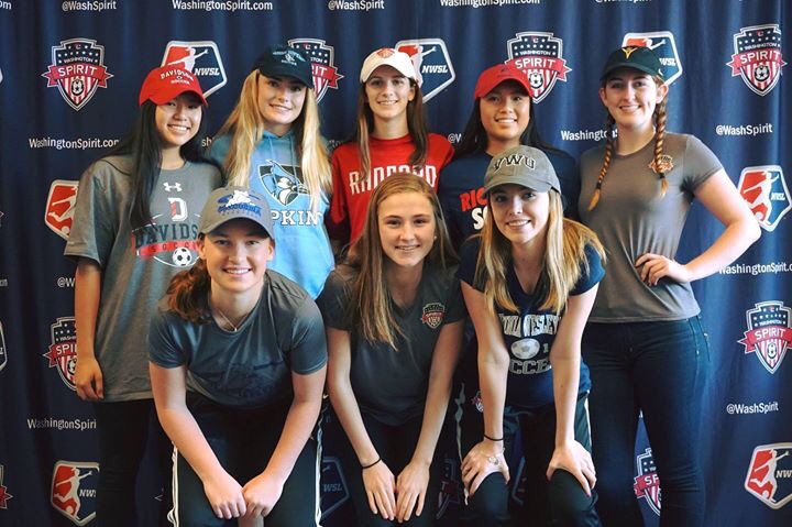 WashSpirit's tweet photo. Congratulations to all of our @WashSpiritYouth players who sealed their 2018 college commitments on National Signing Day!

Spirit Academy Class of 2018: ➡ https://t.co/F5u9KodPnY
#WeWill // #SpiritFam https://t.co/rpwopqqz4R