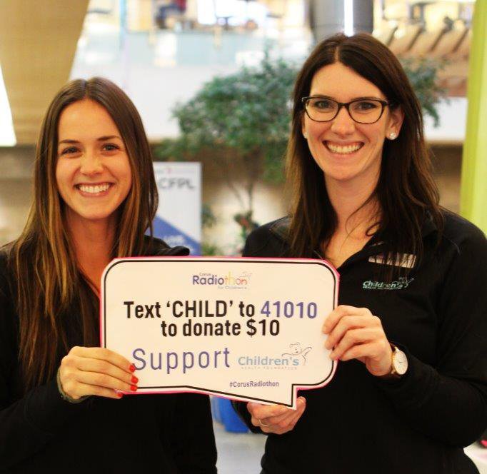 You're probably reading this tweet on your phone right? So just text CHILD to 41010 to donate $10 or $25! Sponsored by <a href="/BathFitter/">Bath Fitter</a> London and Windsor #CorusRadiothon