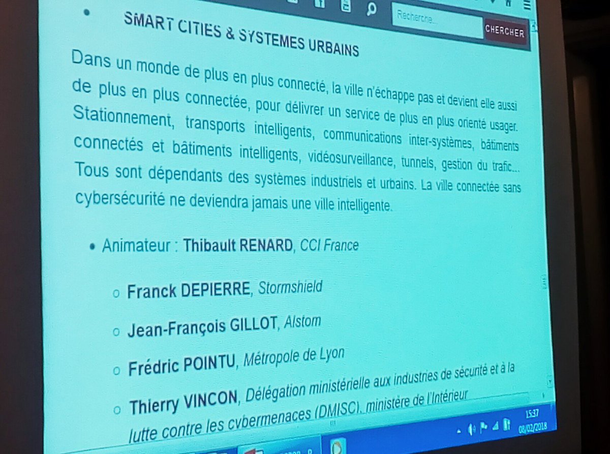 Alain_Khemili's tweet photo. Franc succès pour l'Atelier #cybersecurite "#SmartCities & systèmes urbains" @ccifrance @AlstomFrance @Stormshield_ @LYONMAngels aux #scadays @CyberCercle #TDFCyber https://t.co/gWR0C7Egll